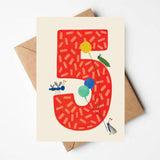 Daria Solak Illustrations - FIVE age card
