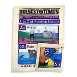 Jo & Nic's Crinkly Cloth Books - Nursery Times Crinkly Newspaper - Scottish Isles