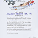 Bookspeed - AIRPLANES OF THE 2ND WORLD WAR COLOURING BOOK (DOVER)