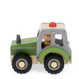 Rex - Wooden Push Along Vehicle Toy - Tractor (Green)