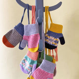 Catherine Tough (US Duties Paid) - Kids' Patterned Lambswool Mittens & Gloves: Mittens - fairisle mint