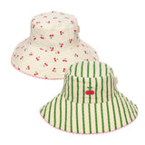 Rockahula - Cherry Kiss Stripy Reversible Sun Hat 3-6 Years