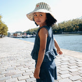 Rockahula - Cherry Kiss Stripy Reversible Sun Hat 3-6 Years