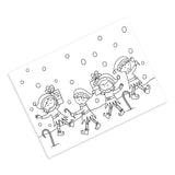 Neon Magpie - Christmas Colouring In Postcard Set