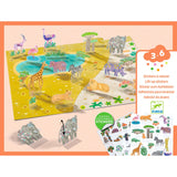 Djeco - Lift-up stickers - Animals