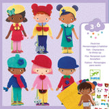 Djeco - Soft dress-up - Felt Collage Activity