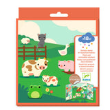 Djeco - Thick and repositionable stickers - Farm animals