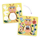 Djeco - Magic colouring. Peekaboo! Baby animals around the world