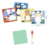 Djeco - Magic colouring. Peekaboo! Baby animals around the world