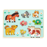 Djeco - Large Buttons Puzzle - Dog N Co