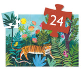 Djeco - Silhouette Puzzle - The Tiger's Walk
