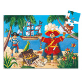 Djeco - Silhouette Puzzle - The Pirate & His Friends