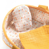 Djeco - Mini Sasha Doll and Moses Basket