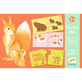 Djeco - Puzzle Duo - Baby Animals