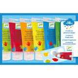 Djeco - Paint for Little Ones - 6 Finger Paint's