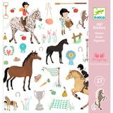 Djeco - Paper Stickers - Horses