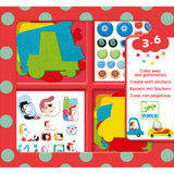 Djeco - Create with Stickers - I Love Cars