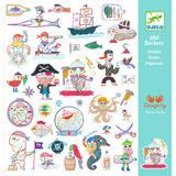 Djeco - Paper Stickers - Pirate Attack
