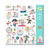 Djeco - Paper Stickers - Pirate Attack