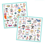 Djeco - Paper Stickers - Pirate Attack