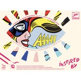 Djeco - Colouring & Transfers - Superhero