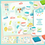 Djeco - Traffic Stamper Set