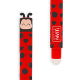 Legami Erasable Gel Pen - Ladybug - Red Ink