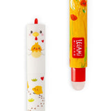 Legami Erasable Gel Pen - Hen - 0.7 mm - Red Ink