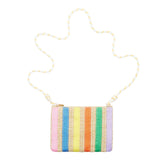 Mimi and Lula - Striped Straw Bag