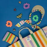 Mimi and Lula - Striped Straw Bag
