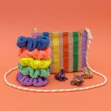Mimi and Lula - Striped Straw Bag