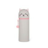 Legami - Kawaii 2 in 1 Soft Silicone Pencil Case - Kitty