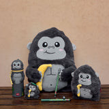 Legami 2-In-1 Silicone Pencil Case - Kawaii - Gorilla