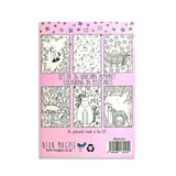 Neon Magpie - Unicorn Colouring In Postcard Set