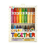 Ooly - Color Together: Triangular Crayons (Set of 18)