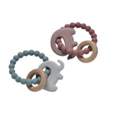 Inside Out Toys - Elephant Teether Beads: Ocean Blue