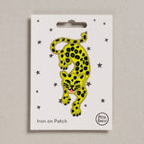 Petra Boase Ltd - Iron on Patch - Leaping Leopard