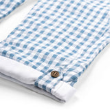 Dotty Dungarees - Atlantic Seersucker Dungarees
