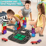 Playmags - Magnetic Tiles Road Set 50pc