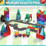 Playmags - Magnetic Tiles Road Set 50pc