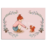 Belle & Boo Ltd - Squirrel Girl Postcard
