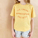 Ice Cream Appreciation Society - Kid's T-shirt - Sunshine Yellow