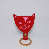 Ark Colour Design - Cat Head Key Fob: Red