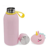 Rex B2B - UK - Children's animal head drinks bottle 350ml - Unicorn