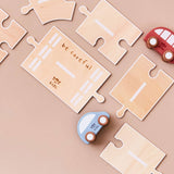 Just Bee Kids - Just Bee Kids Wooden Road Track with Vehicle Toys
