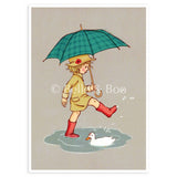 Belle & Boo Ltd - Umbrella Postcard