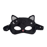 Velvet Black Cat Mask (3-10 Years)