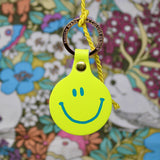 Ark Colour Design - Feeling Lush Smilie Face Key Fob: Pale Pink