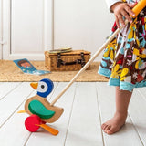 Rex - Wooden Push Along Flapping Duck