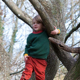 Little Green Radicals - From One To Another Olive Snuggly Knitted Jumper: Olive
